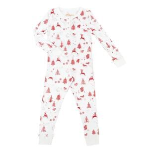 NEW PETIDOUX nordic winter pajamas in white